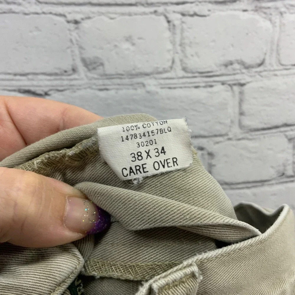 Ralph Lauren Beige Pants Mens sz 38x34 100%‎ Cotton